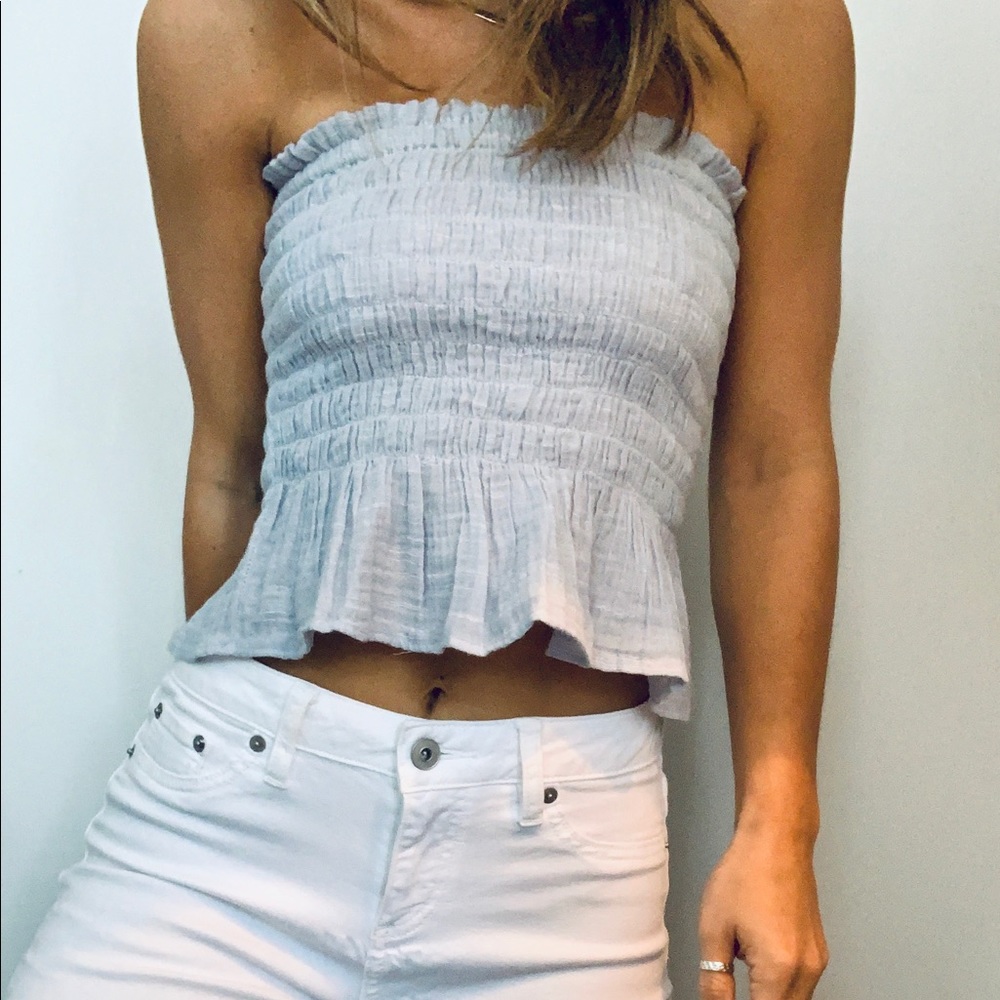 Light Blue Super comfy Tube Top!